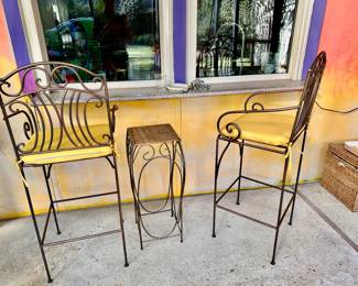 Wrought Iron chairs and table
