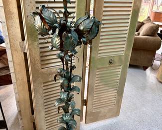 Vintage Tole Floral Floor Lamp
C. 1960’s