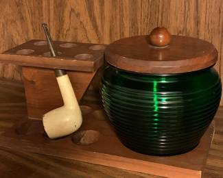 Pipe stand humidor set