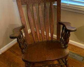 Wooden rocking chair