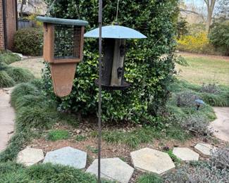 Shepherds hook, bird houses