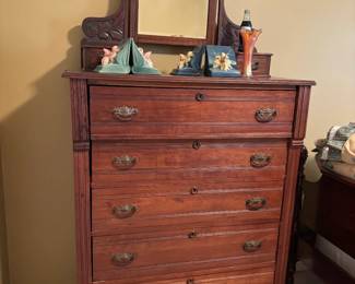 Antique dresser with mirror