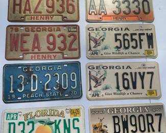 License plates