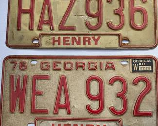 License plates