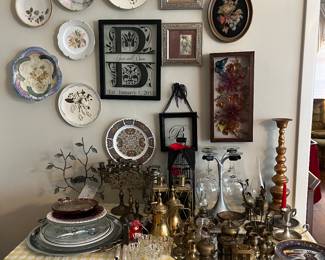 Brass, decorative plates 