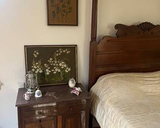 Marble top washstand 