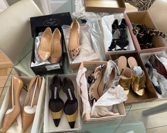 Loads of new in the box designer ladie shoes, all size 7  & 7 1/2