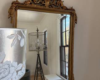 Pair of Exquisite Gilded  Lare Mirrors