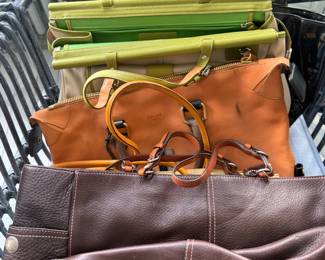 tons of high end handbags