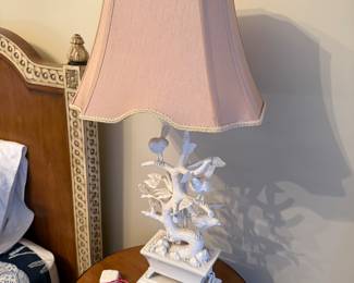 Pair of Coutour Bird Lamps