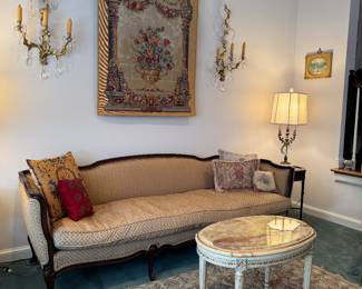 Meyer Gunther Martini French Louis XV Style Sofa (84"W x 31"D x 29-1/2" Back Height)