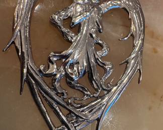 Sterling Silver Angel Christmas Ornament