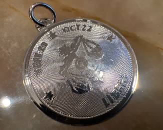 Sterling Silver Libra Pendant