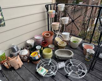 Large Collection of Pots and Outdoor Planters & Accessories