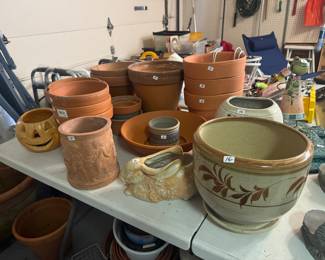 Large Collection of Outdoor Terracotta Pots and Planters