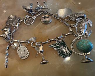 Sterling Silver Charm Bracelet 