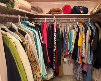 Massive Selection of Women's Clothing (Mostly Tops, Some Designer - Size M-L)