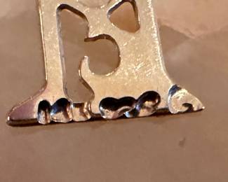 14K Gold "F" Pendant