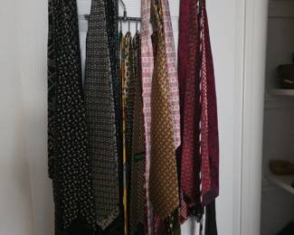 Lots of silk ties at 75%off