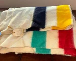 Lot 255  Vintage Hudsons Bay Company Wool Blanket