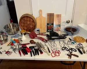 Lot 53  Lot of Vintage Kitchen Utensils and Tools