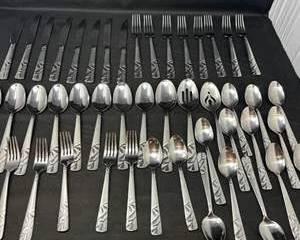 Lot 55  Cambridge Stainless Steel Flatware Set