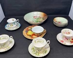 Lot 125  Vintage Ceramic Tea Set and Bowls Collection