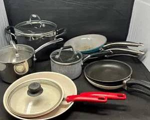 Lot 80  Assorted Cookware Lot Including Pans and Pots