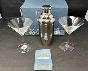 Lot 121  Marquis by Waterford Vintage Martini 3 Piece Bar Accessory Set