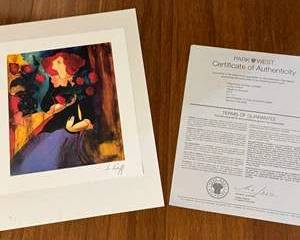 Lot 349  Le Kinff Signed Art Print with Certificate of Authenticity