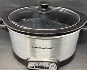 Lot 72  Hamilton Beach Slow Cooker with Glass Lid