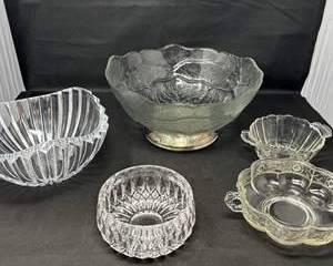 Lot 93  Vintage Crystal and Glass Bowls Collection