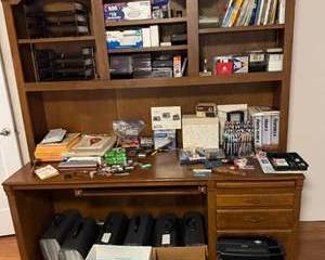 Lot 303  Mixed Office Supplies and Desk Organizer Lot