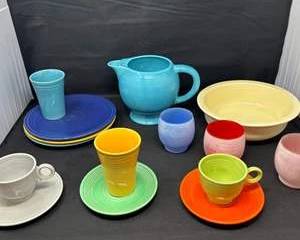 Lot 129  Vintage Fiesta Ware Dinnerware Lot by Homer Laughlin, Circa 1930s1950s