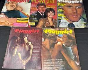 Lot 358  Vintage Playgirl Magazines Auction Lot
