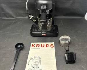Lot 78  Krups Espresso Mini Coffee Maker with Accessories and Manual
