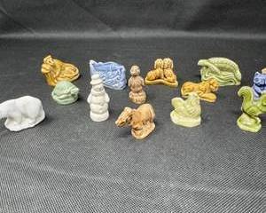 Lot 153  Vintage Wade Whimsies Porcelain Animal Figurines Lot
