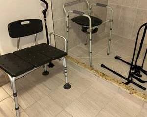 Lot 334  Vintage Medical and Mobility Aids Lot