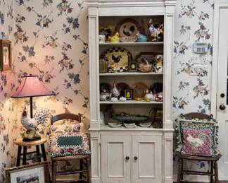 Painted display cabinet