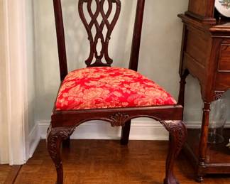 Chippendale style mahogany chairs 
