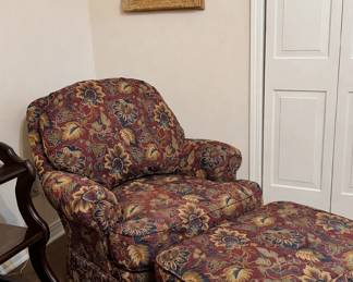 Ethan Allen easy chair and ottoman 