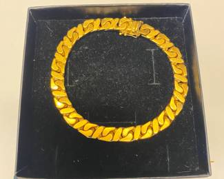 Men’s Cuban gold solid 18 karat bracelet