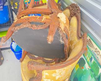 Victorian antique satay and parlor armchair circa 1800s hand carved solid mahogany