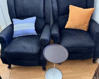 Upholstered arm chairs