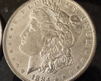 1800s collection of uncirculated silver dollars