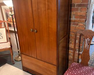 Wardrobe cabinet, tiger oak dining set