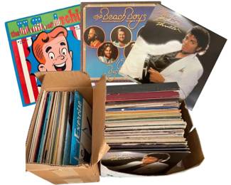 Vinyl Record Mystery Lot  Featuring Michael Jackson, Disney, Barry Manilow,  More