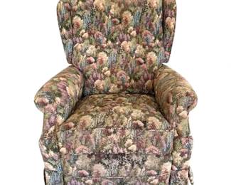 LaZBoy Floral Patterned Manual Recliner Armchair
