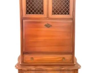 Solid Maple French Style Secretary Writing Desk