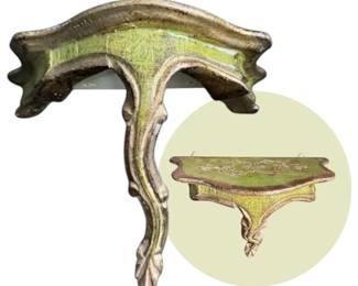 Small Vintage Italian Giltwood Wall Sconce